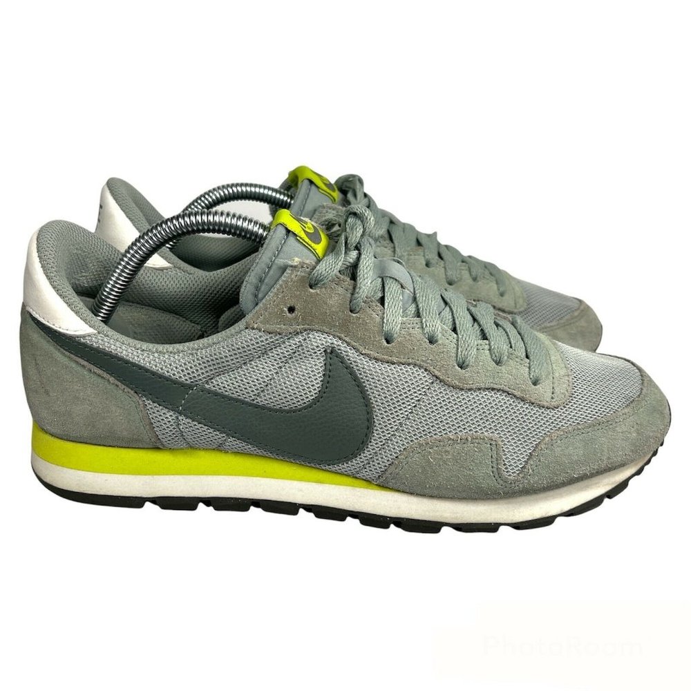 Nike Air Pegasus 83 Men Grey Mesh & Leather w/ Rubber Sole Running Shoes US 10.5